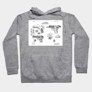 Browning automatic pistol - 1899 Patent - B Hoodie